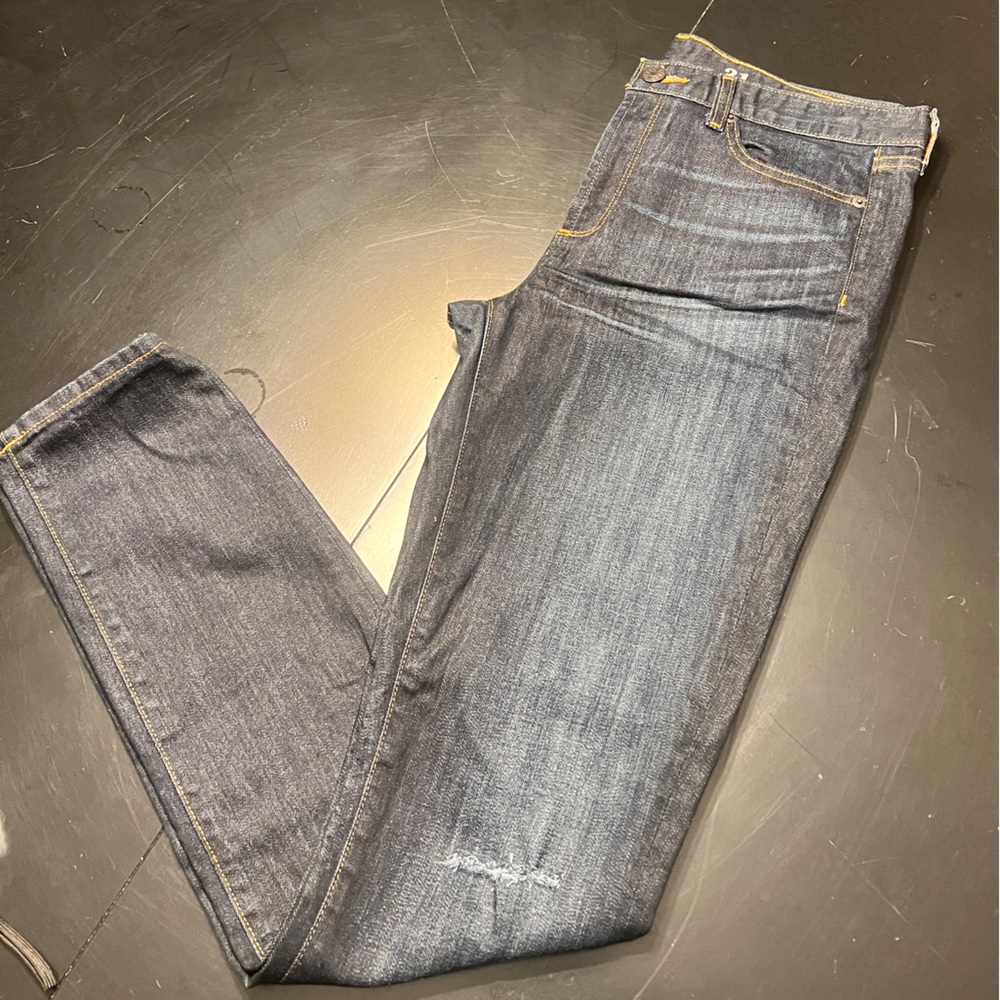 Midrise Toothpick Denim Pants